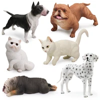 simulation plastic dog model toys solid large greyhound bully dalmatian shepherd dog model gift educational supplies toys