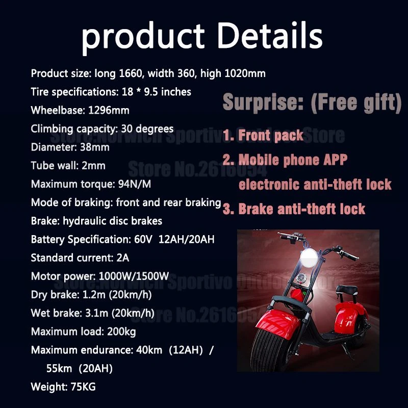 

Electric motorcycles Electric Scooter Adult E-Bike 1500W 1000W Popular Fat Tire Newest Smart Speedway Two Wheel APP City Bicycle