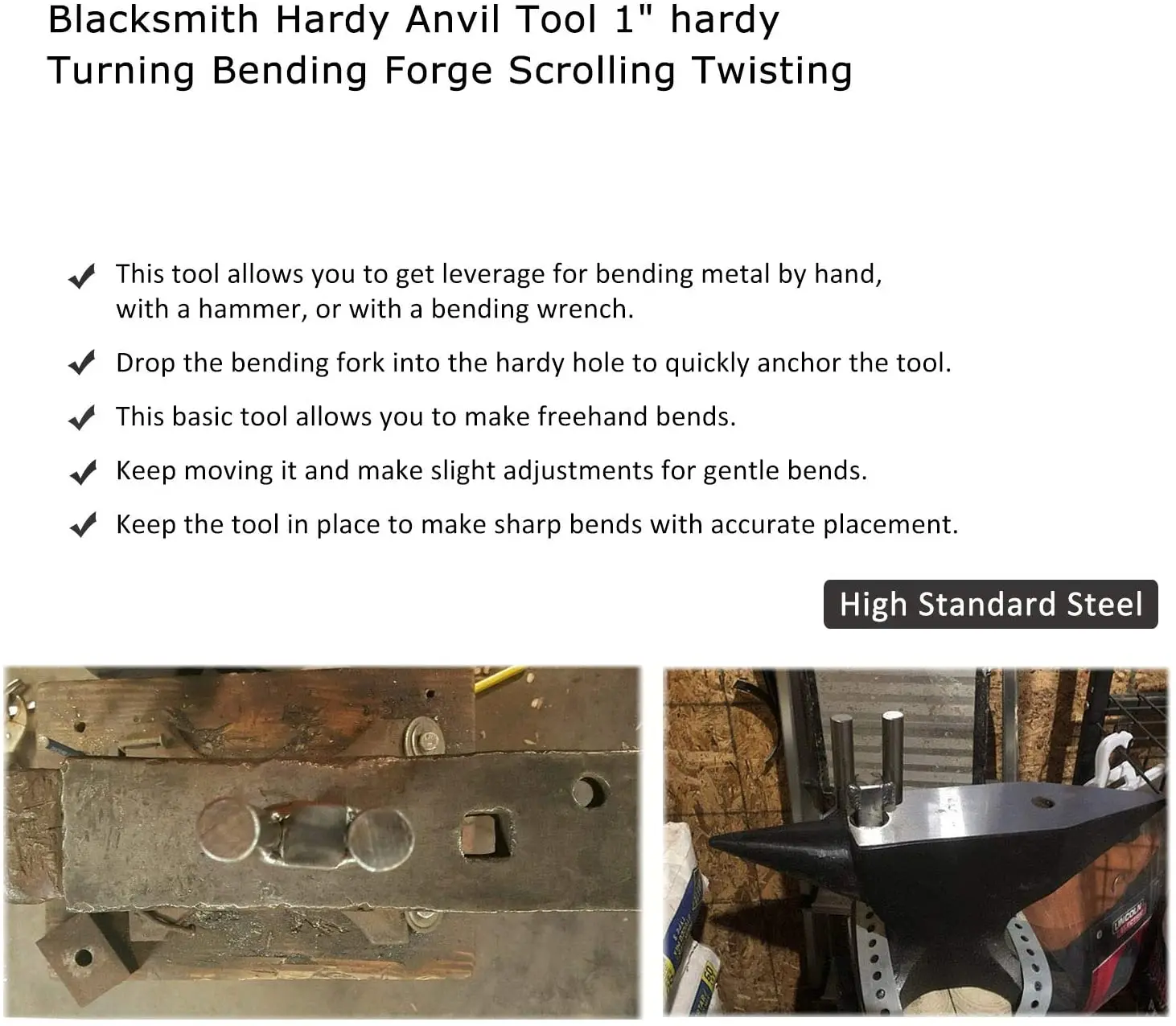 Blacksmith Hardy Anvil Tool 1&quot hardy Turning Bending Forge Scrolling Twisting | Special Disassembly