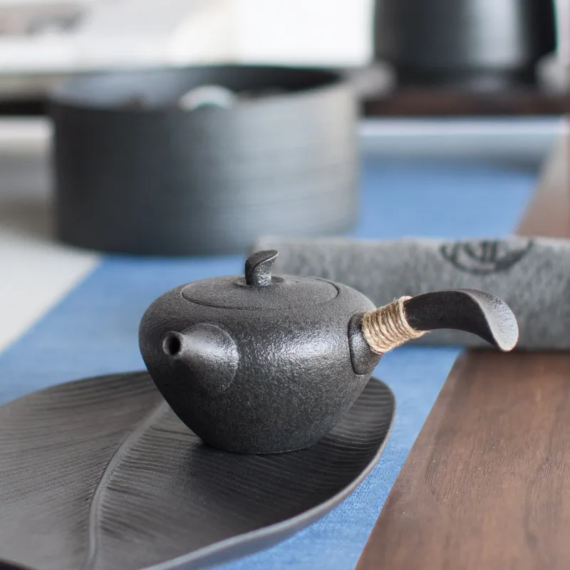 

Маленький милый китайский чайный горшок, керамическая кухонная керамика, черный чай, чайный горшок, дорожная ручка, Doniczki, керамические zne, бы...