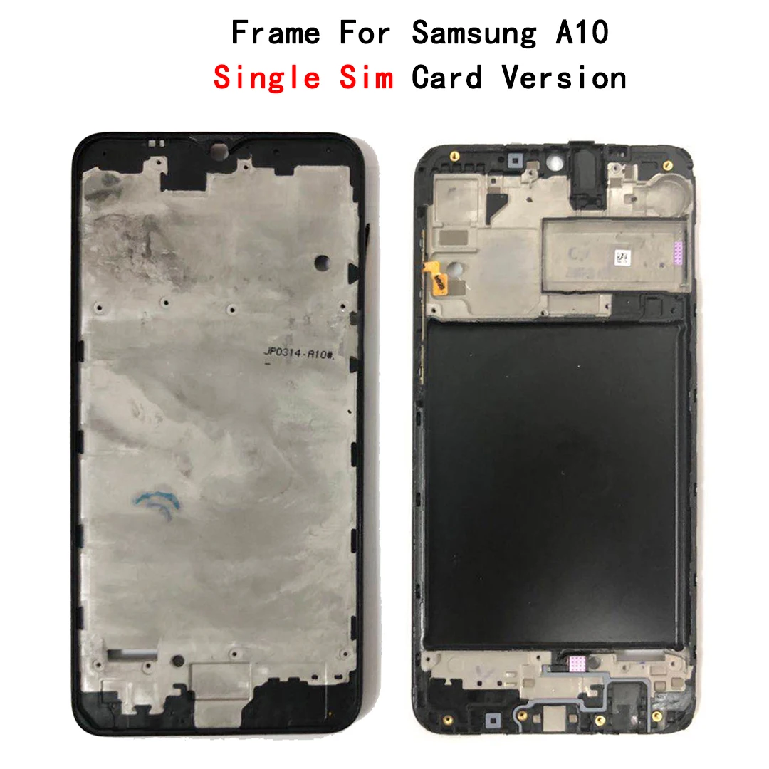 Средняя рамка для Samsung Galaxy A10 A105 чехол A105G A105FN/DS A105M одна Sim-карта Крышка корпуса