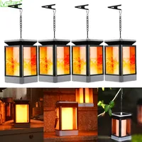 99LED Solar flame Lantern Light Outdoor Flickering garden landscape lamp 3 modes waterproof wireless withclip indoor table lamps