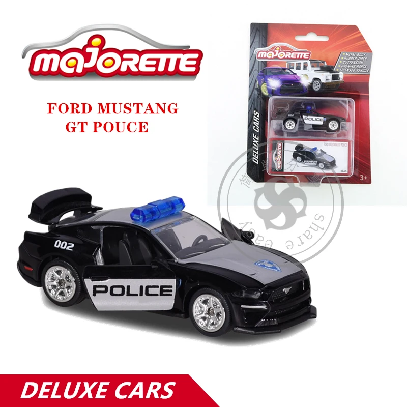 

Majorette 1/64 DeLuxe Edition автомобили FORD MUSTANG GT POUCE горячие популярные детские игрушки Моторные Машины литые под давлением металлические модели