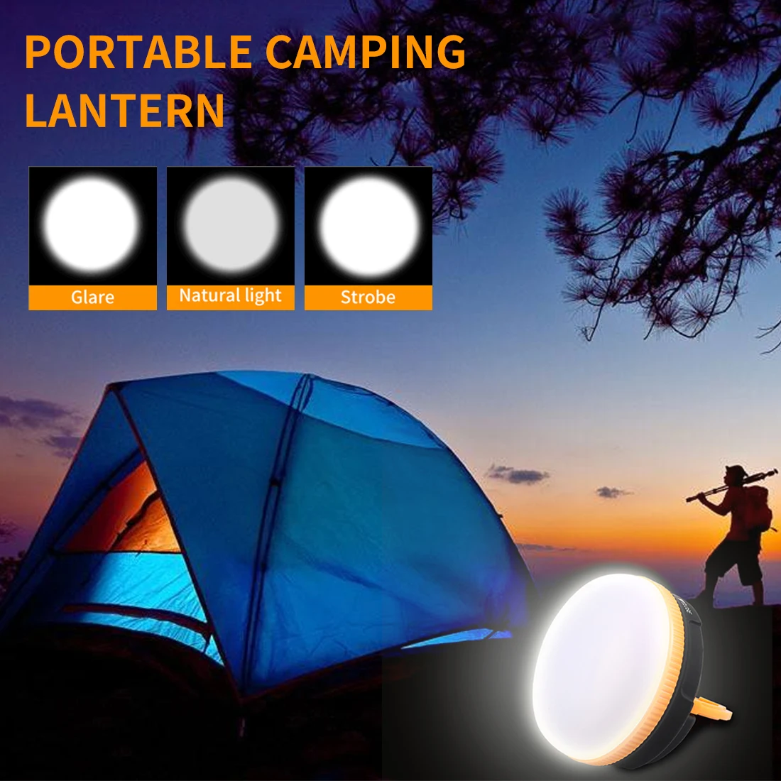 Светодиодный тактический фонарь кемпинг Фонари светильник USB Перезаряжаемые