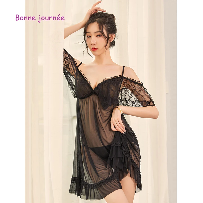 

Women Sexy Lingerie Suits 5 colors Nightwear Underwear Lace Translucence Bodysuits