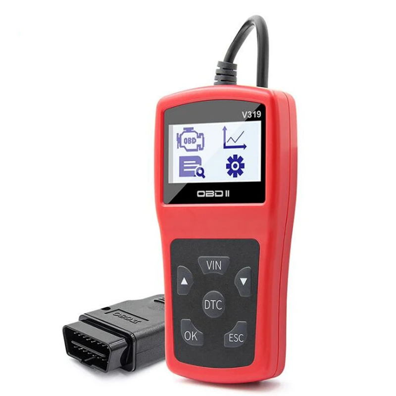 Бесплатная доставка Высокоточный считыватель кодов V319 OBD многоязычный Eobd