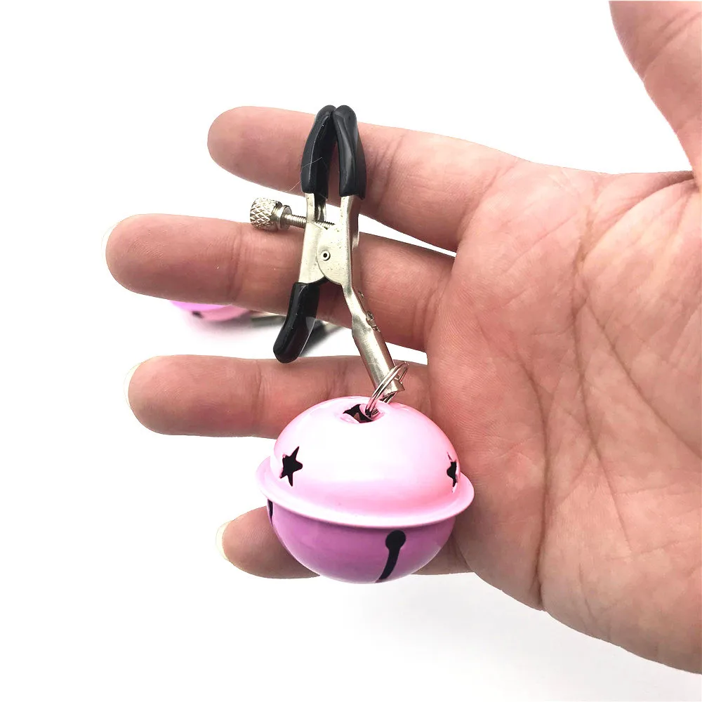 Зажим для сосков с колокольчиком секс игрушки зажим именной биркой