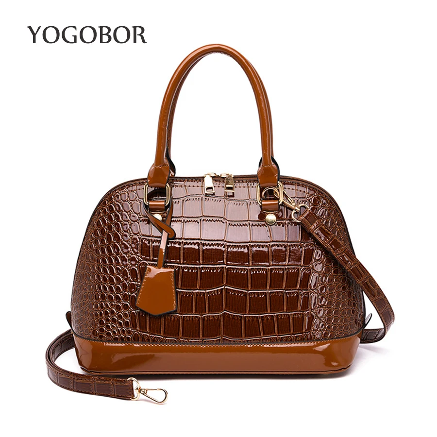 Модная крокодиловая сумка женская дизайнерская высокого качества из
