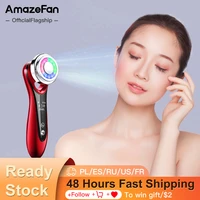 amazefan ems beauty instrument face lift rf skin rejuvenation hot compress led phototherapy wrinkle home care facial massage