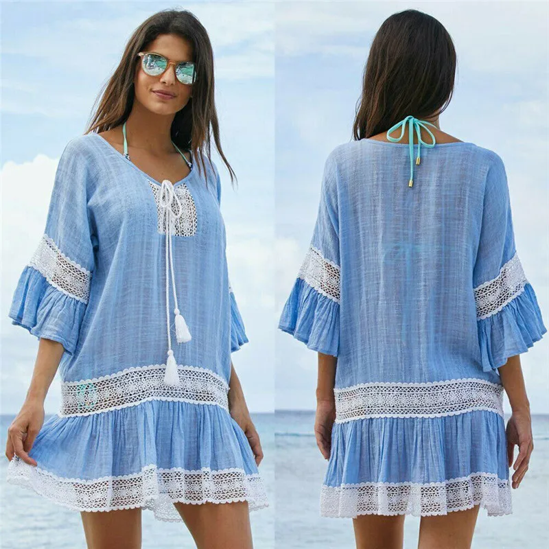 Новый сексуальный женский кружевной вязаный купальный костюм бикини купальник