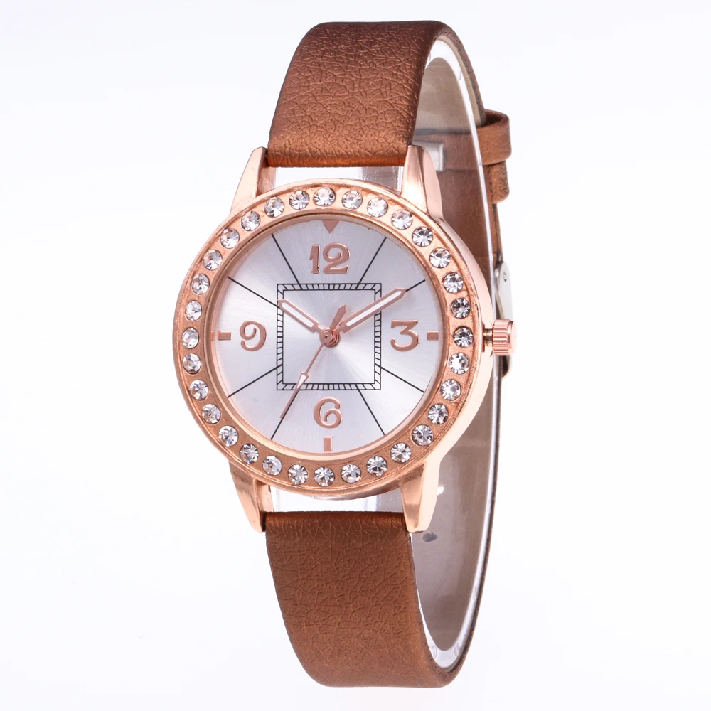 

Популярные модные женские часы от известного бренда, женские повседневные кварцевые часы с кристаллами и сердечками, женские часы с кожаны...