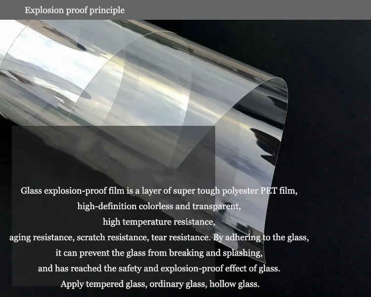 Прозрачная защитная пленка для окон по индивидуальному размеру ударопрочная