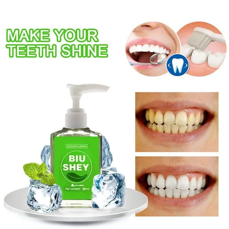 

New Hot Tooth Whitening Mousse Mint Toothpaste Remove Teeth Odor Bright Tool Stains Care Plaque Oral Breath Fresh Oral Z8G5