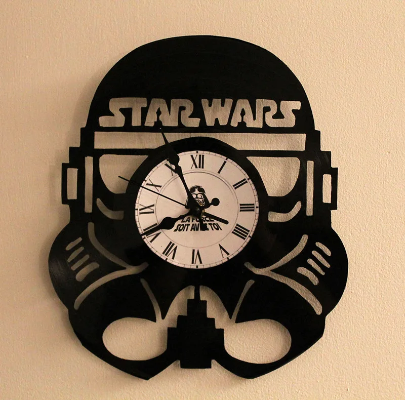 

2021 Disney Star Wars Wall Clock Electronic Smart Luminous Timer Wake Up Children's Desktop Alarm Clock Bedroom Decoration