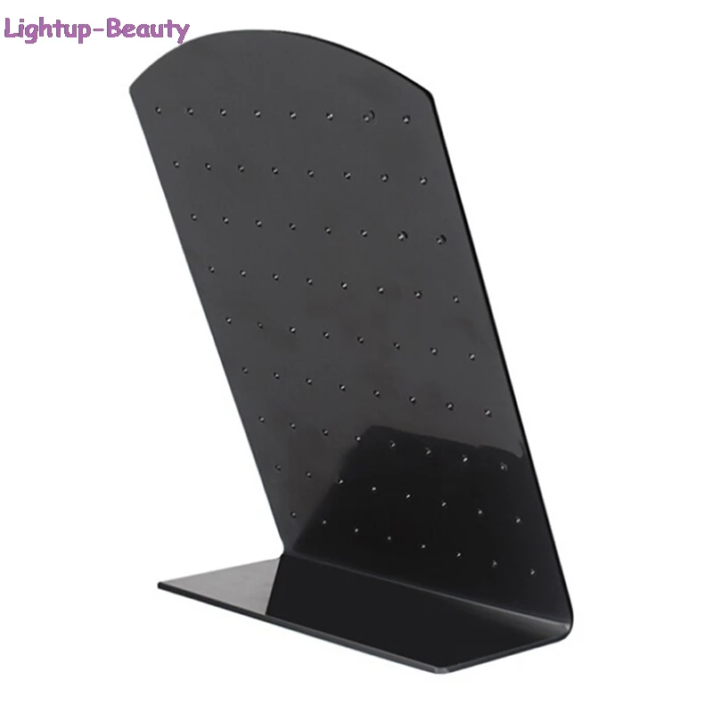 

72 Holes Earrings Ear Studs Jewelry Show Plastic Jewelry Display Simple Rack Metal Stand Organizer Holder For Necklaces