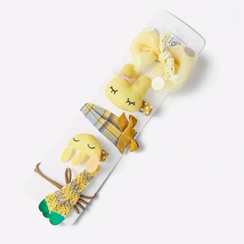 Новые модные галстуки бабочки заколки для волос девочек детские с мультяшным