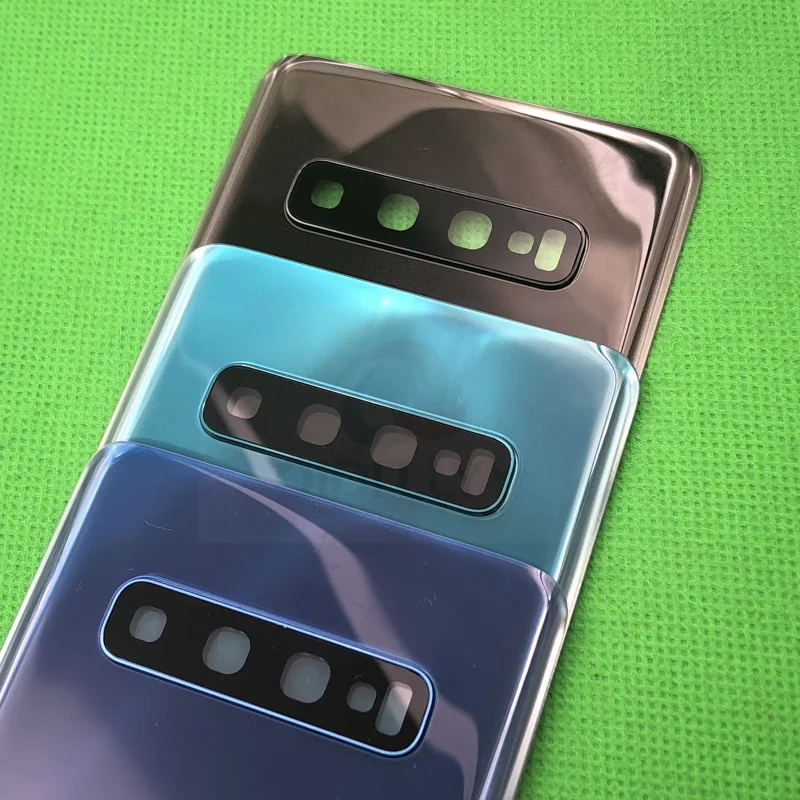 Замена заднего стекла для samsung Galaxy S10 G973F S10+ G975F S10E G970 крышка батареи задняя дверь Корпус чехол водонепроницаемый стикер