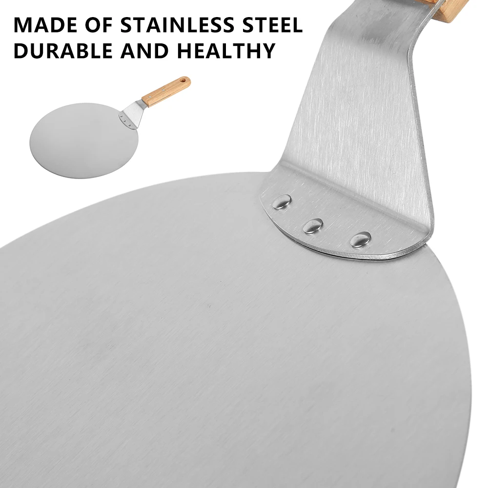 Фото Лопатка для пиццы 10 дюймов нержавеющая сталь не прилипает ручка Аксессуары Лопатка для пиццы 10 дюймов нержавеющая сталь не прилипает ручка Аксессуары