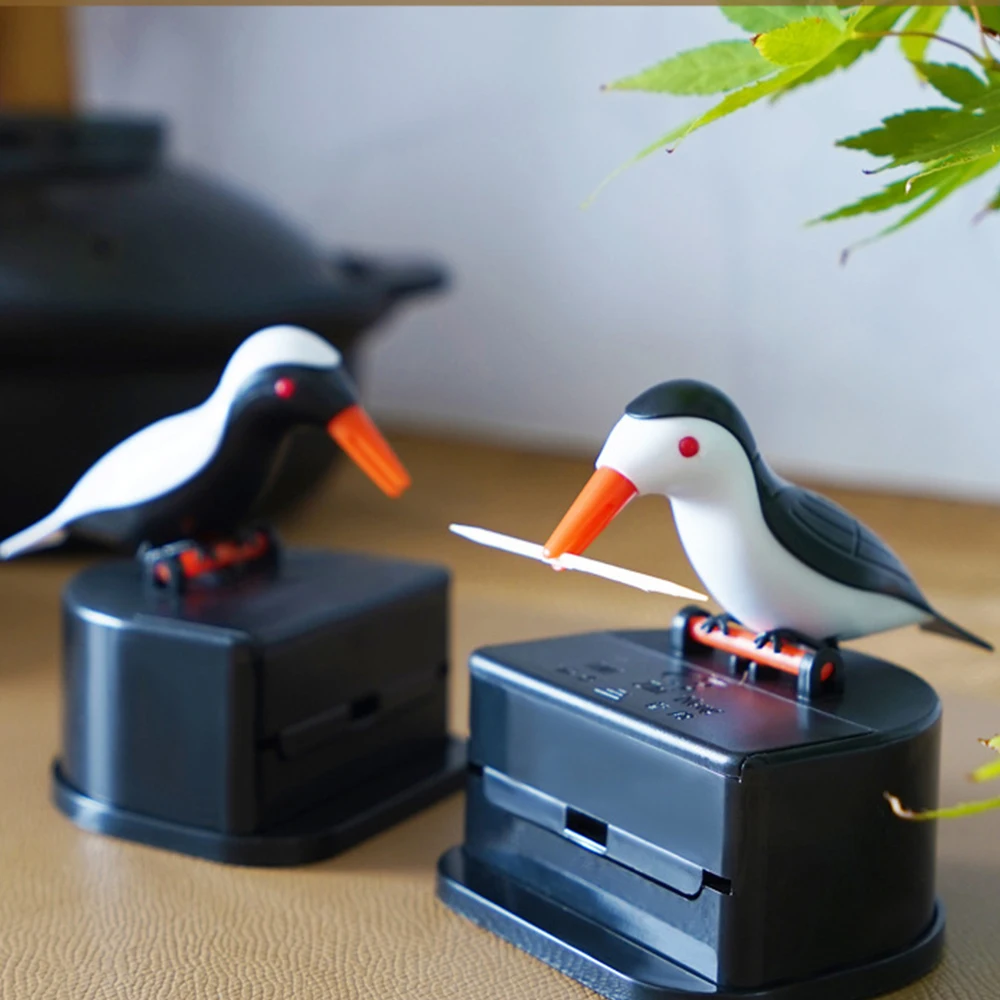 

1pc Cute Hummingbird Toothpick Dispenser Automatic Bird Toothpick Box with Toothpick Cleaning Teeth Secret Stash Tandenstokers