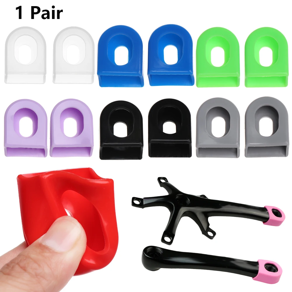 Силиконовый протектор для кривошипа защитный гелевый рукав ручки велосипеда 1