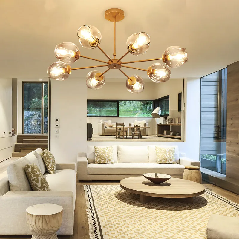 

Nordic LED Gold Chandelier Lighting Modern Dining Room Decoration,Living Room Chandelier Art Home Hanging Lamp Lighting Fixtures