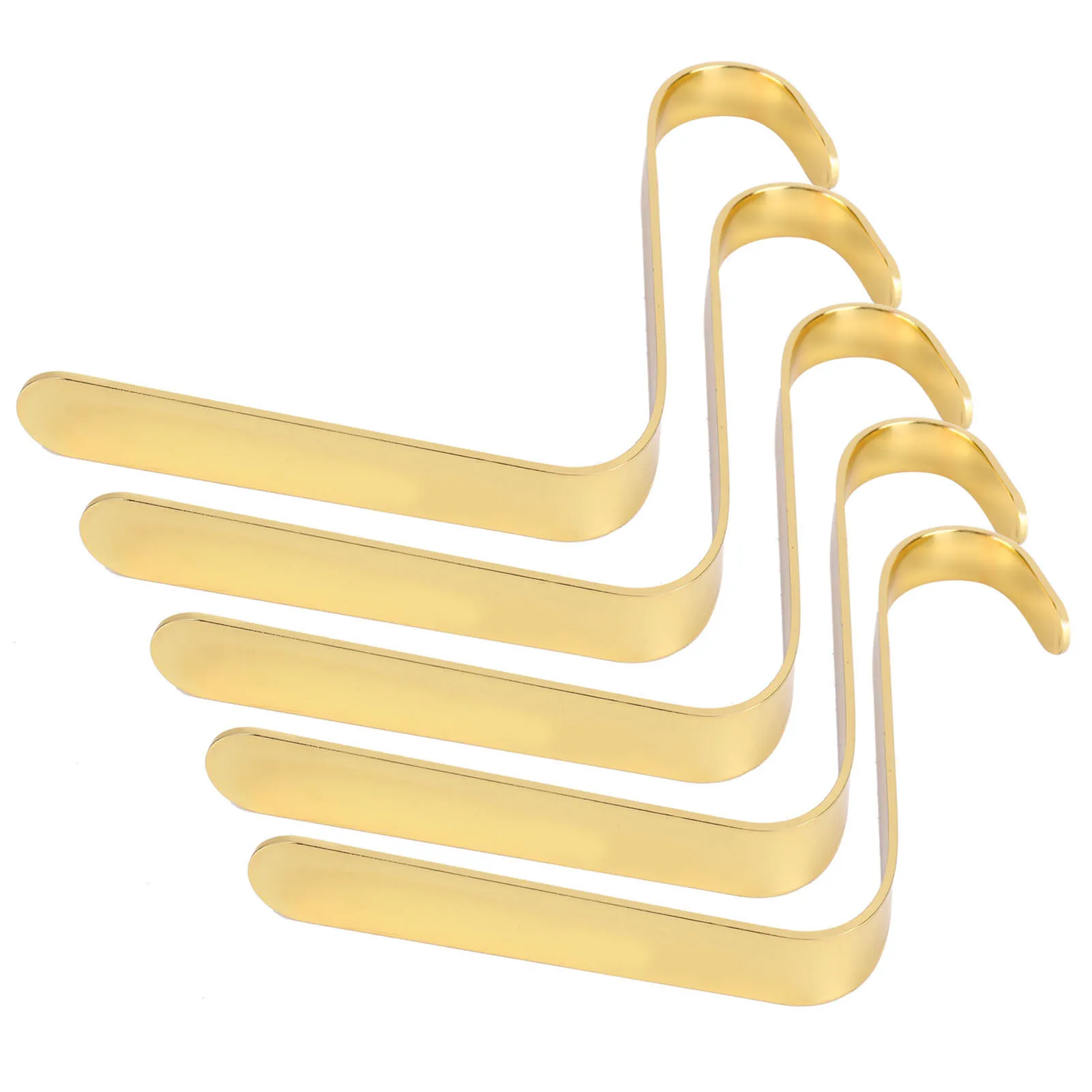

5Pcs Gold Christmas Stocking Hangers Fireplace Holders Hooks Christmas Decorative Accessories Christmas Garden Decoration