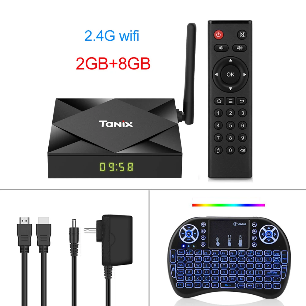 2GB 8GB i8 Tanix TX6S Android 10,0 Smart tv BOX Allwinner H616 4 ГБ 32 ГБ 64 Гб TX6 ТВ-приставка поддержка 4K Duble WiFi Youtube Netflix 2 ГБ 8 ГБ - Цвет: 2GB 8GB i8