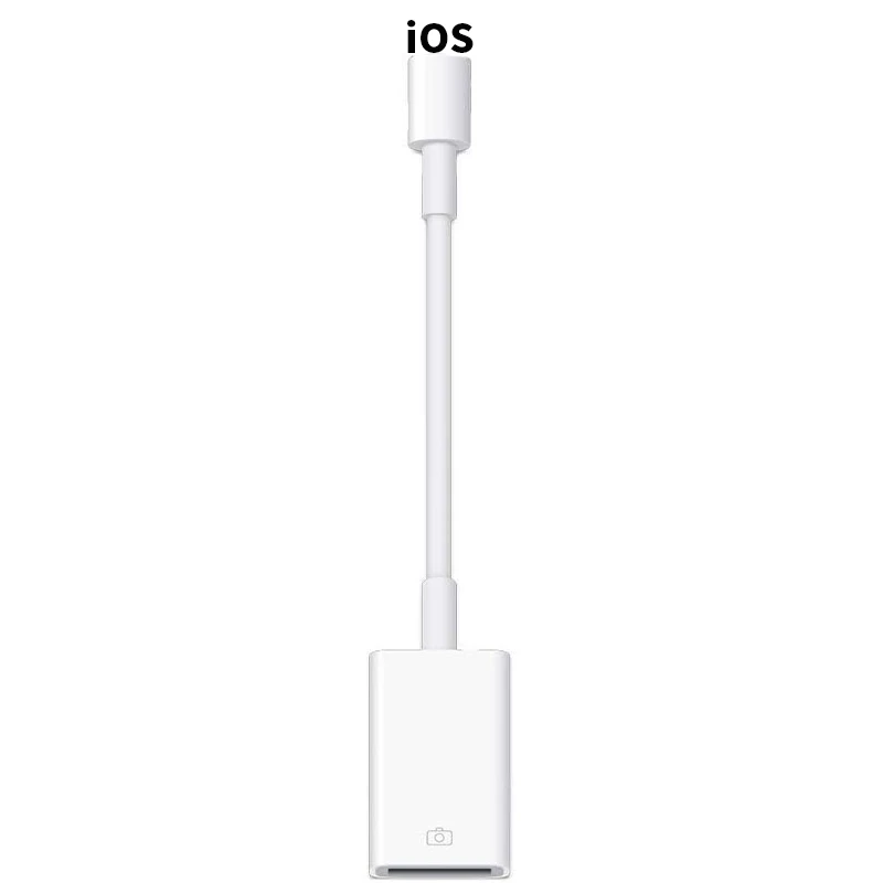 USB адаптер для камеры OTG кабель синхронизации данных совместимый с iPhone 11X8 7 6 Plus iPad