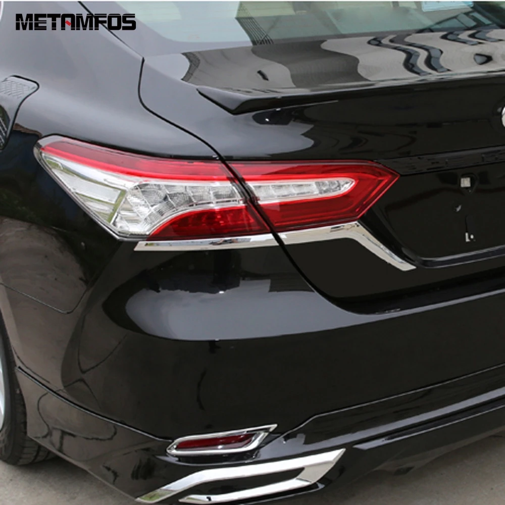 For Toyota Camry XV70 LE XLE 2017-2019 2020 Chrome Rear Light Lamp Taillamp Strip Molding Trim Exterior Accessories Car Styling |