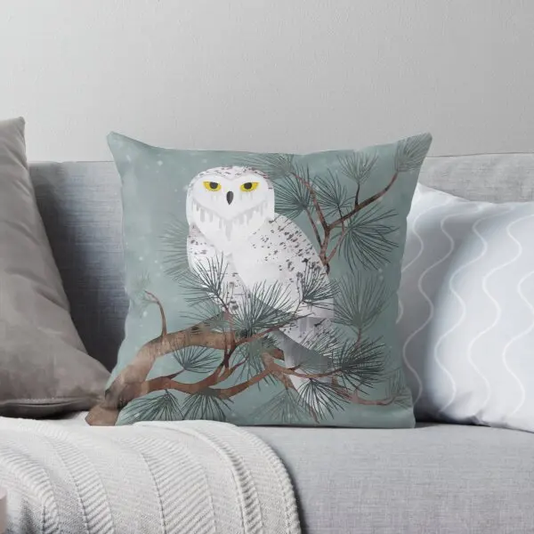 

Snowy Soft Decorative Throw Pillow Cover Print Pillow Case Waist Cushion Cover Wedding Bed Decor Pillows NOT Included