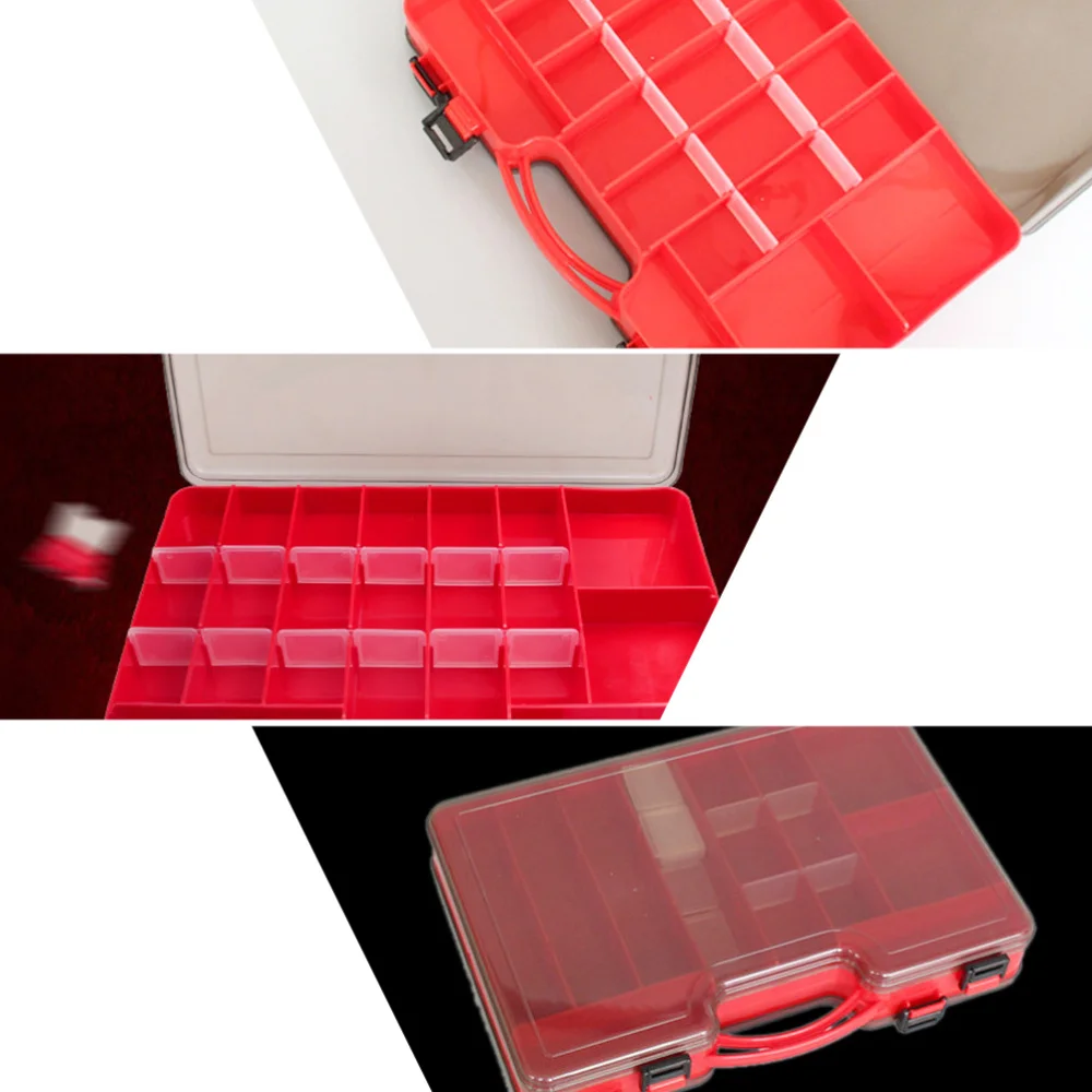 

Portable Fishing Tool Tackle Case Fishing Lure Hook Baits Storage Container Bait Organizer Case for Outdoor (Yellow)