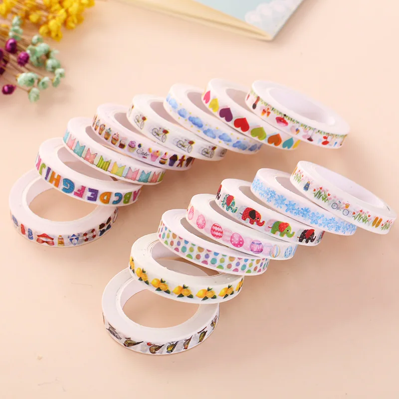 8 мм лимон тонкая васи лента аниме Сердце искусственная Маскировка личный