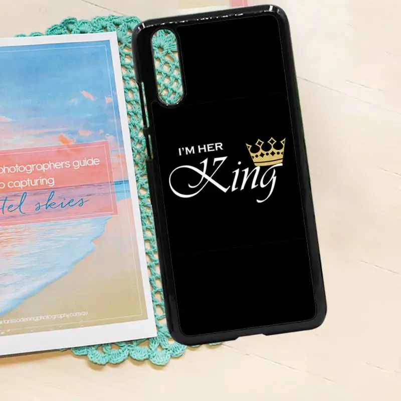 

Crown Letter King Queen pattern high quality Phone Case shell PC for iPhone 11 12 pro XS MAX 8 7 6 6S Plus X 5S SE 2020 XR
