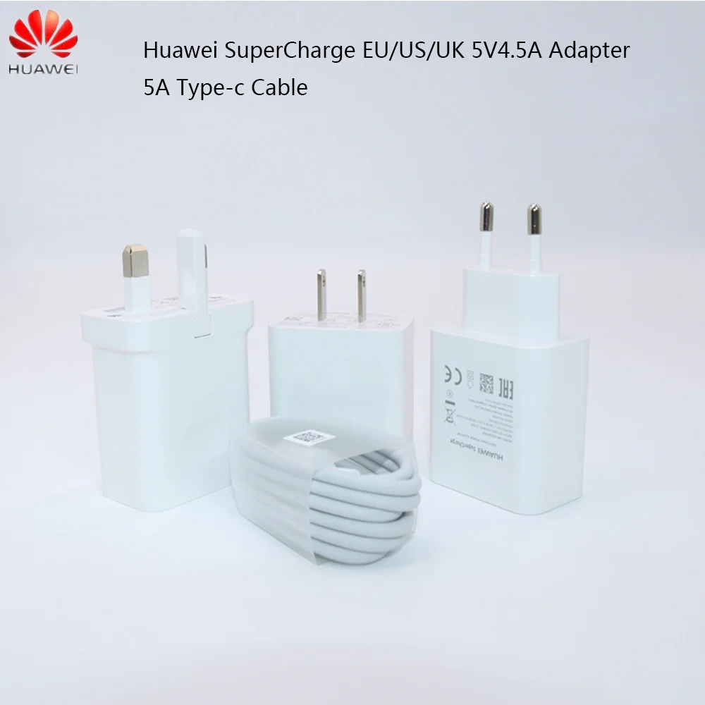 Huawei Super Lader оригинальный USB-адаптер для путешествий Mate30 Mate 20 x5g 10 9 pro RS P30 P20 P10 P9 plus Nova5