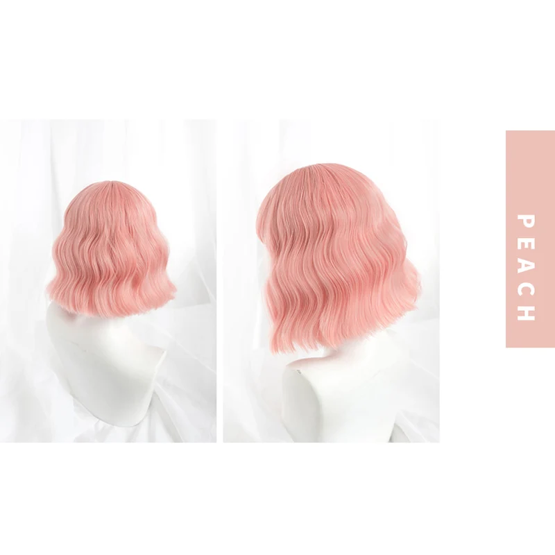 AILIADE розовые синтетические парики с челкой длинные женские волосы кудрявые