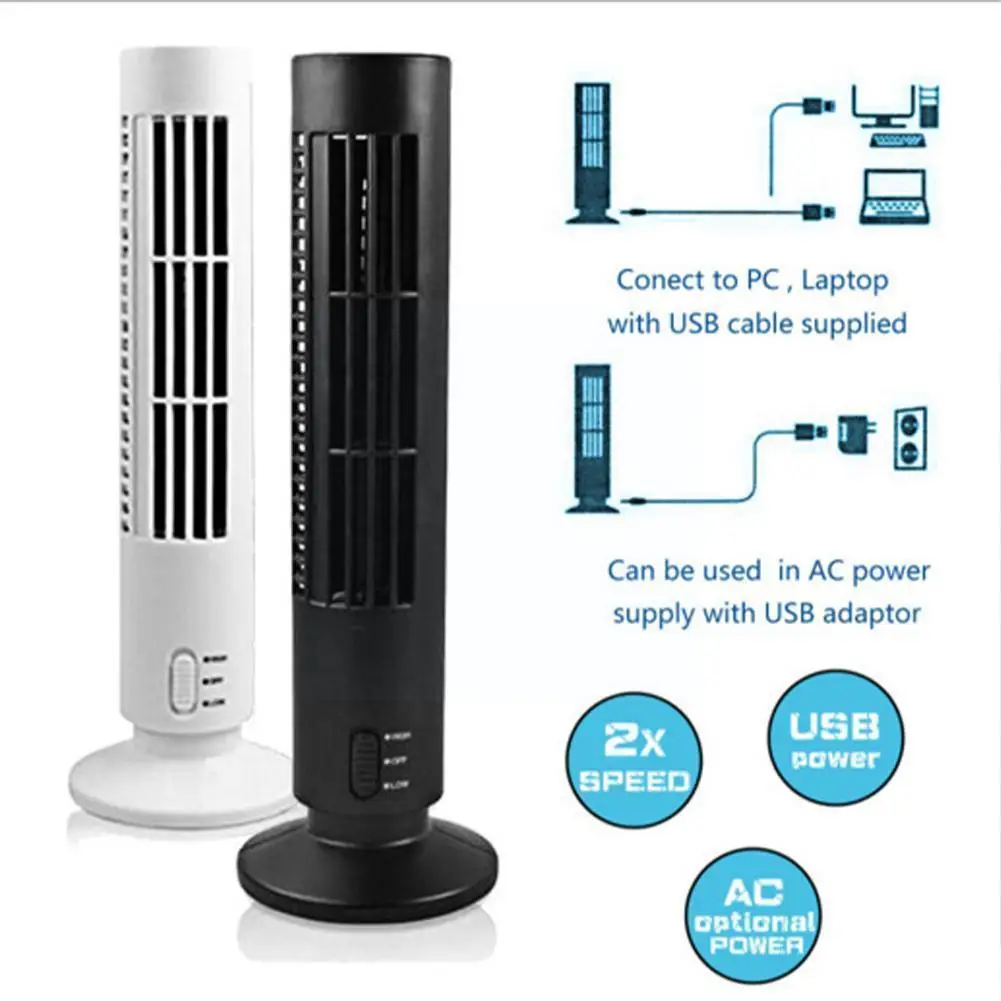 

Portable Air Fan Home Office Personal Mini Cooling Vertical Fan Fan Conditioning USB Air S8B2