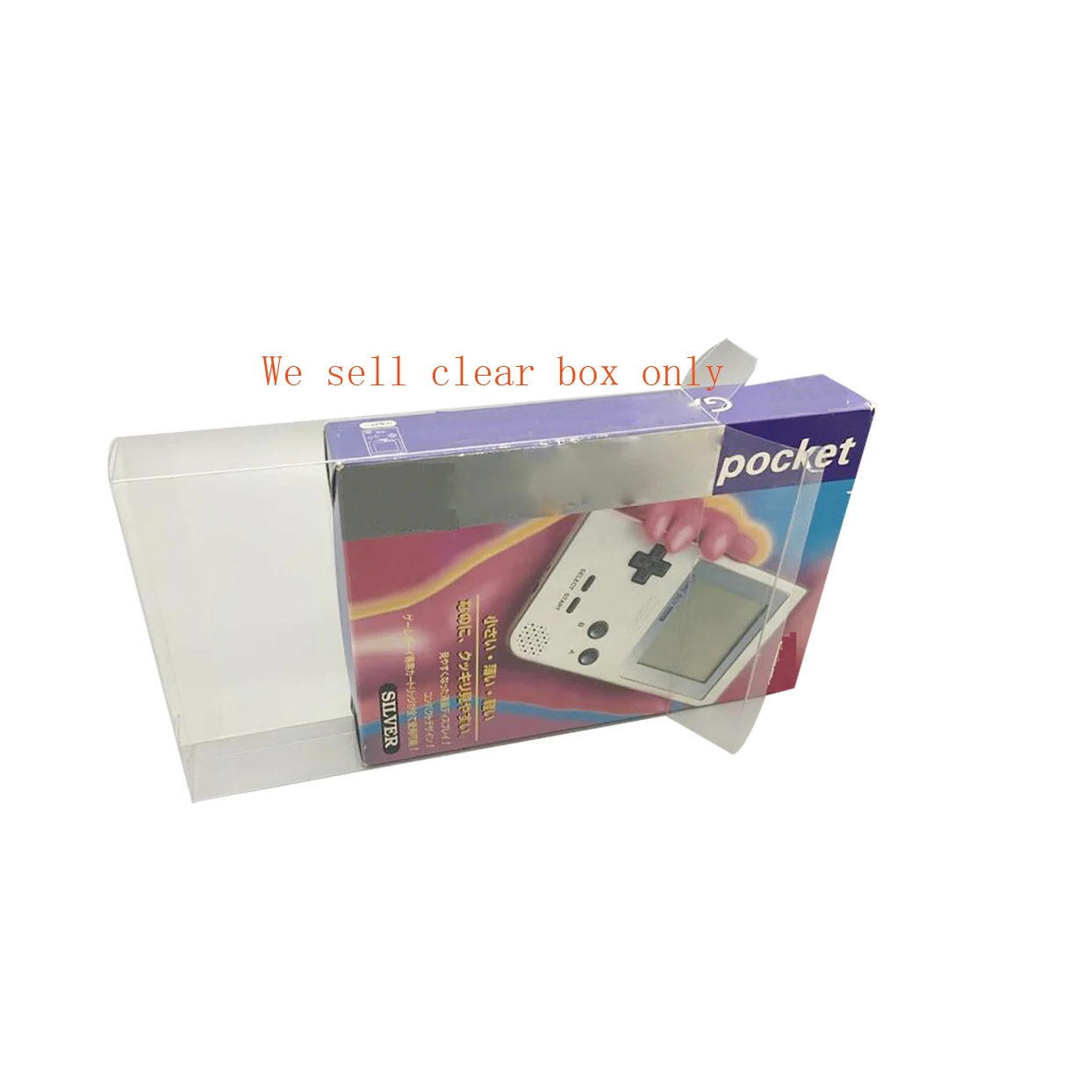 

Clear transparent box cover For GBP For gameboy pocket collection display storage PET protective box Japan version only