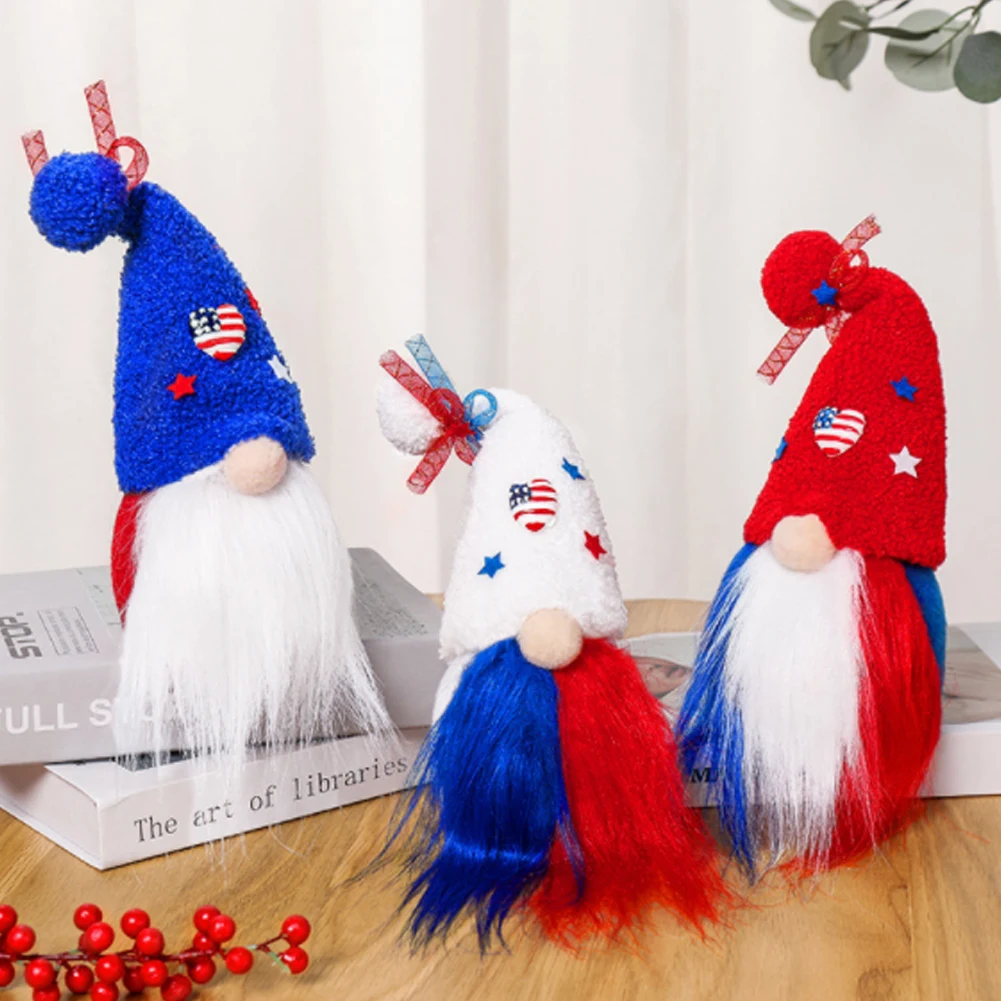 

Patriotic Gnome Decorations 4th Of July American Festival Home Ornaments Decor For Independence Day Gift Home Decor Plush Tools