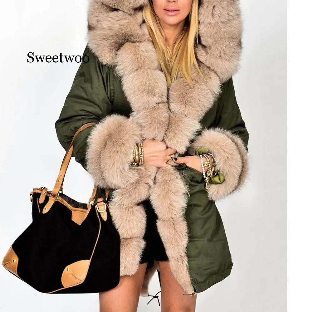 Хлопковая куртка Женское зимнее пальто теплое размера плюс черное парка базовые