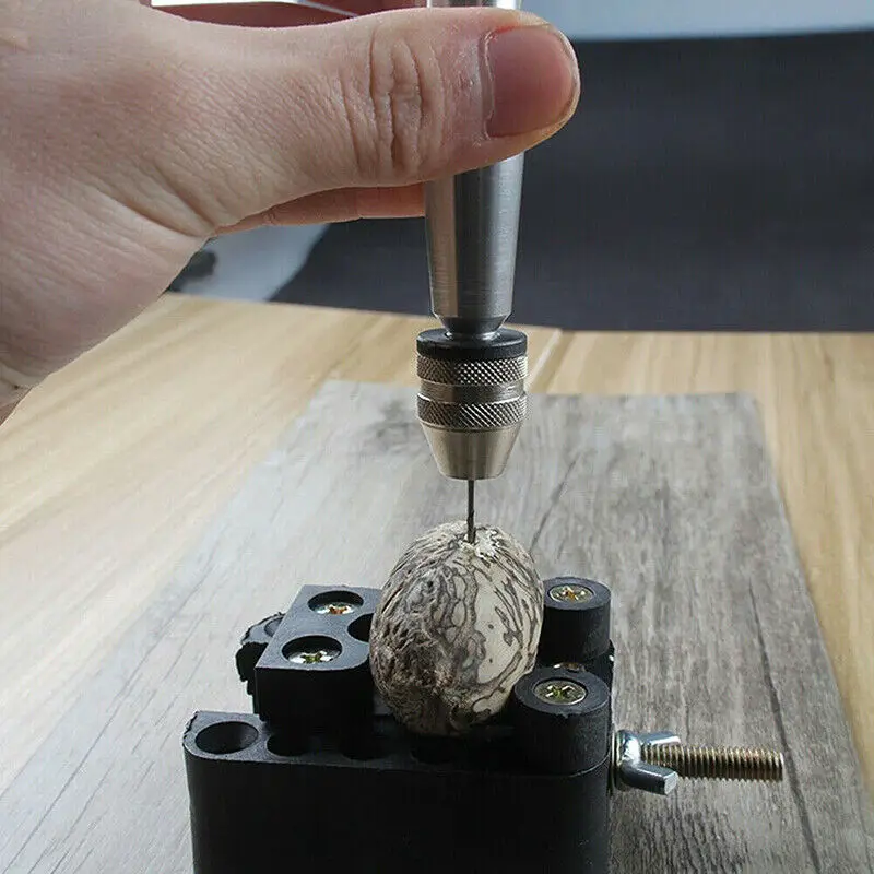 

Mini Micro Spiral Hand Manual Drill Chuck Pin Vise Bit Jewelry Tool Air Tool Accessories Yellow Securing Clip
