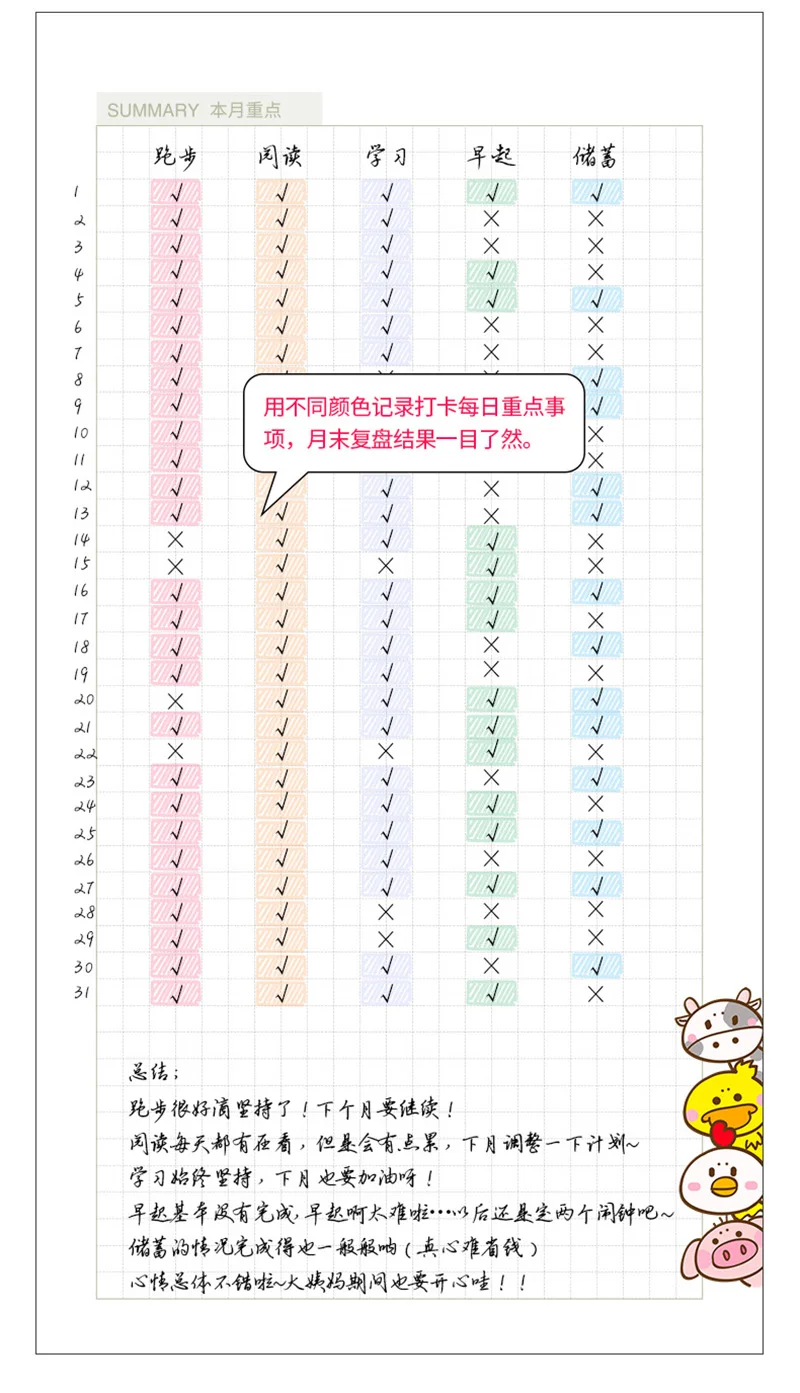 Kawaii порядок дня Еженедельный планировщик Органайзер A6 Дневник записная книжка и журнал милый кран записная книжка ежемесячный путешествия школа руководство