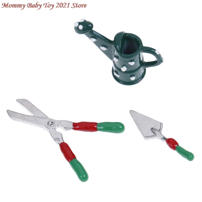 

1:12 набор инструментов для садоводства кукольный домик и миниатюрные зеленые аксессуары для украшения сада