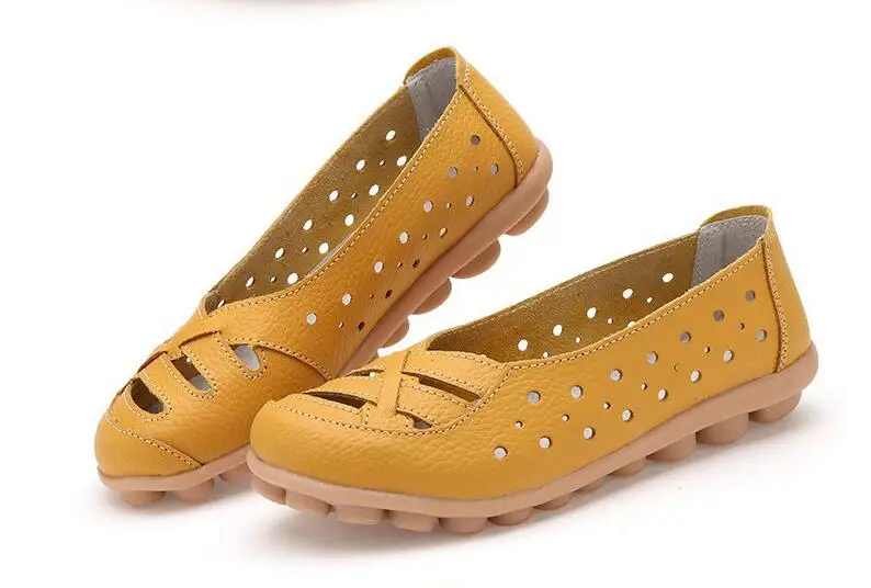 Сандалии женские из натуральной кожи дышащие удобные босоножки с мягкой