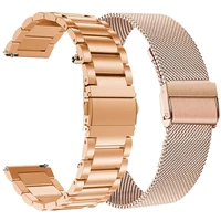 18mm metal strap for fossil gen 4 q venture hrgen 3 q venture smart watch band women bracelet for ticwatch c2 rose gold correa
