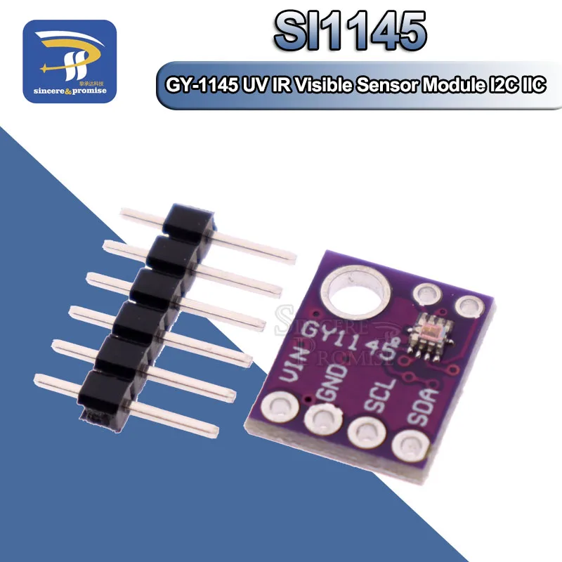 SI1145 УФ ИК Видимый датчик плата 62C IIC GY 1145 6Pin модуль освещения цифровой с