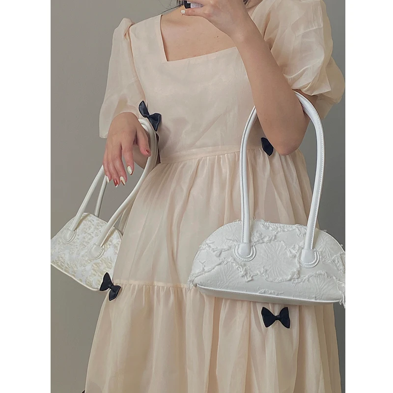 Сумка на плечо женская с длинными ручками модный дизайнерский саквояж для