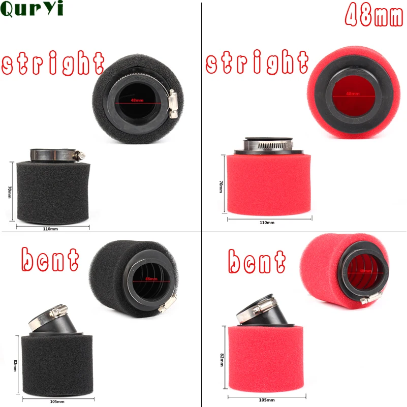 Губка для очистки мотоциклетного воздушного фильтра с прямой изогнутой