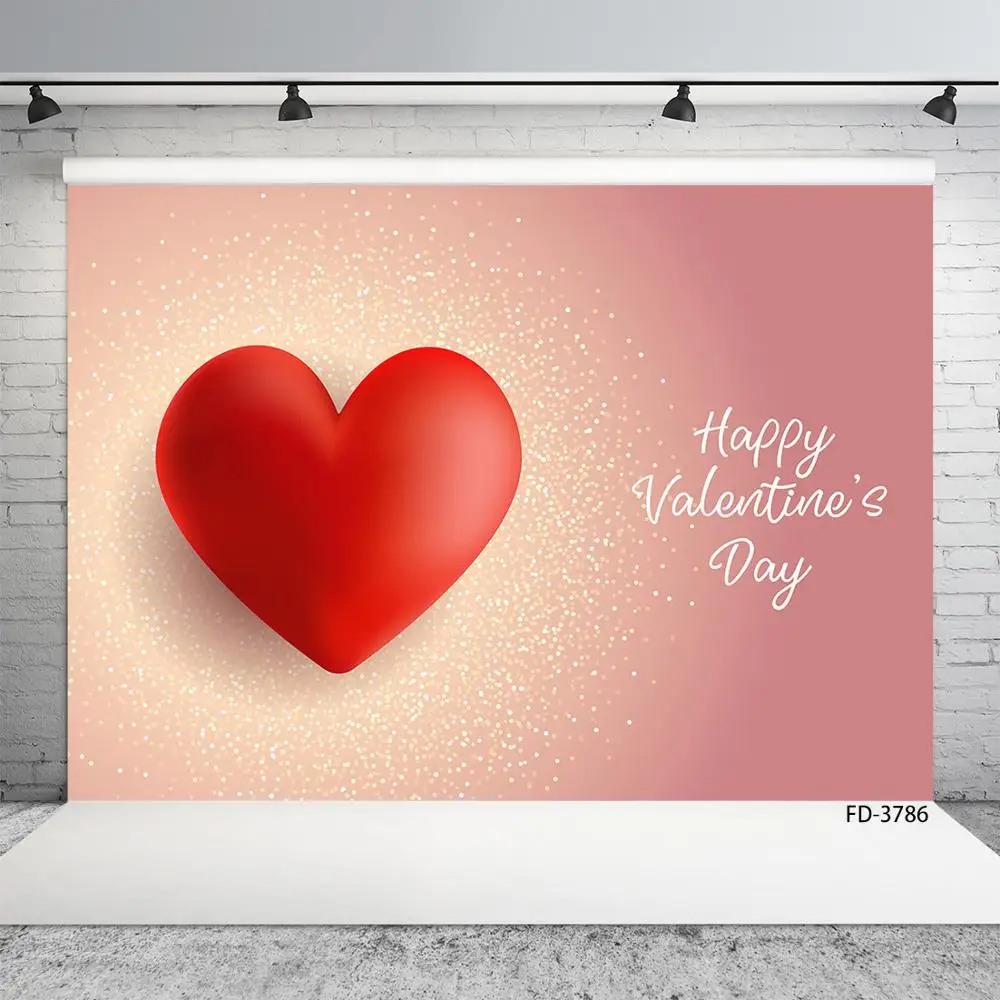 Красное сердце с Днем Святого Валентина вечерние баннер фотография Фон любовь