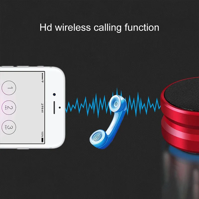 Новинка металлический Bluetooth динамик беспроводной мини-динамик вставной TF карта