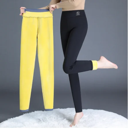 

Winter Yoga Leggings Women High Waist Plus Fleece Slim Flight Pants Sexy Tight Elasticity Warm Leggins Female Shark pants